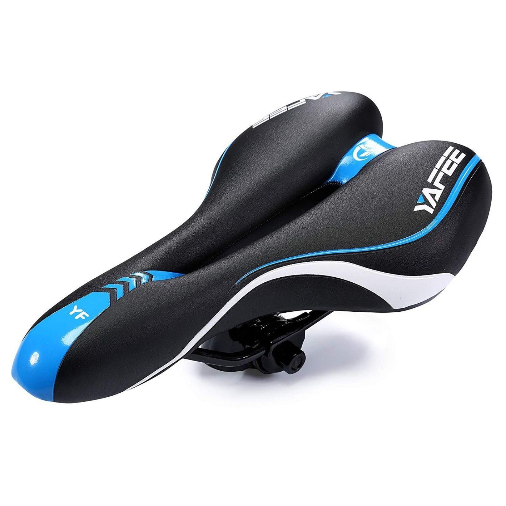 

Bicycle No Butt Super Shock Road Cross Mountain Bike Saddle, Pain, Thick, Absorption, Cushion, Perforated, Ventilation, Waterproof, Bike, Bike, (Blue)