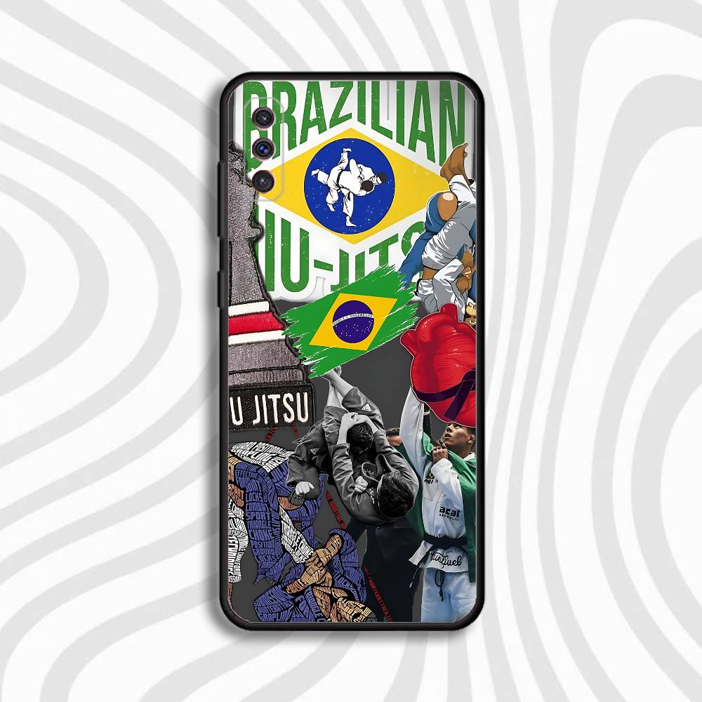 Brazilian Jiu Jitsu BJJ Phone Case For Samsung S10,S21,FE,S21,Note 20,S26,S25,S24,S23,Ultra,S9,S22,Plus Soft Black
