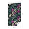 Hibiscus wallpaper with leaves for living room and bedroom 50x1000