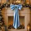60x120cm Large Christmas Bowknot Solid Color Giant Ribbon Bowknot Xmas Tree Topper Bows Xmas Decor