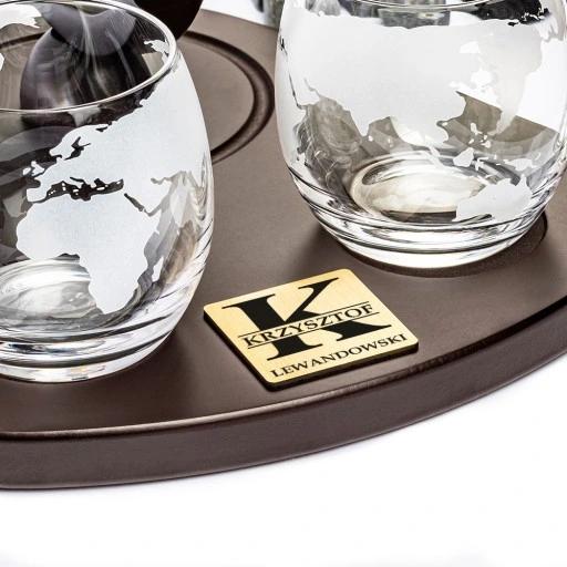 Zestaw Do Whisky Globus Z Grawerem Prezent Dla Taty Faceta 18-99 Urodziny