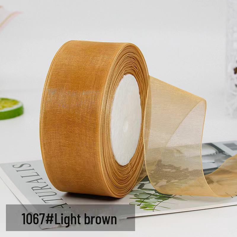 4cm Schneegarn Transparentes Band für DIY Haaraccessoires und Geschenkverpackung