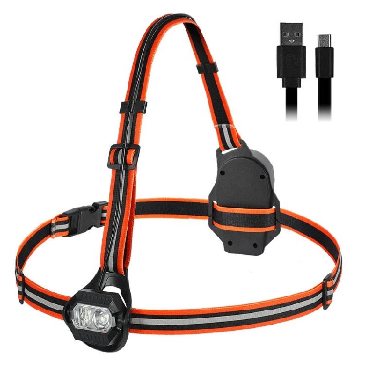 Adjustable 3 Lighting Modes Headlamp Flashlights Walking Lights USB Rechargeable