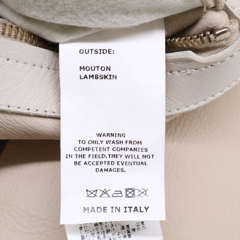 EMMETI Excellent Condition, Domestically Authorized, BR Exclusive, Gold Parts, ORWELL GHIACCIO B-3 Special Mouton Jacket 48 Light beigeUsed