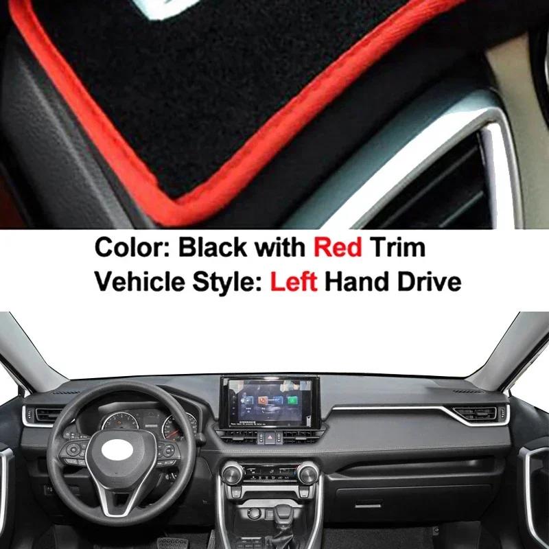 Car Dashboard Cover Non slip pad For Toyota RAV4 V XA50 2018 -  LHD Dashmat Carpet Dash Mat Sun Shade Pad Anti-UV Cushion