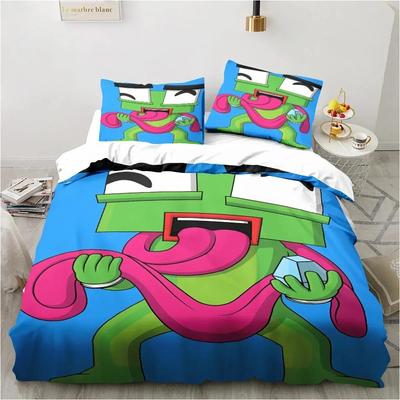 Cartoon Lustig Spielen Unaussprechlich Bettwäscheset Schlafzimmer Weiche Tagesdecken für Bett Bequemer Bettbezug Steppdecke und Kissenbezug