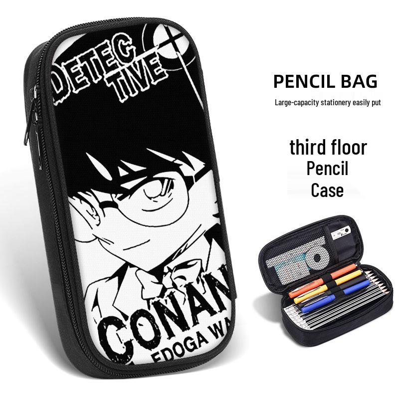 Detektiv Conan Kaito Kid Federmäppchen, Schulbedarf für Kinder, Jungen & Mädchen