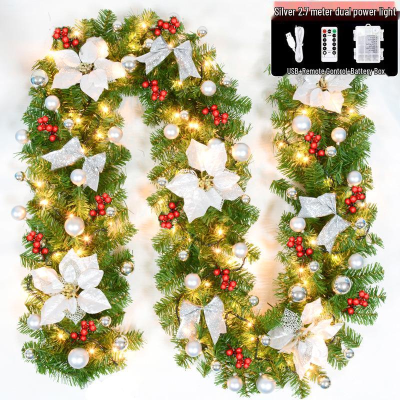 2.7m Christmas Garland for Decoration - Tree, Wreath, Wall, Door Hanging, Hotel, Shopping Mall Display