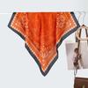 New women's silk scarf high-end velvet versatile simple triangle scarf decorative small scarf hot-selling