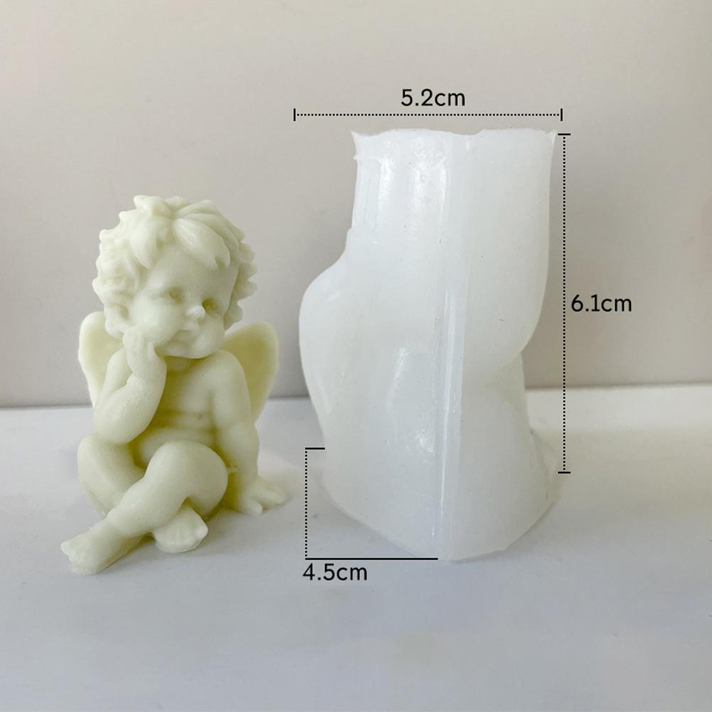 Premium Siliconen Engel Kaars voor Knutselprojecten en Huisdecoratie