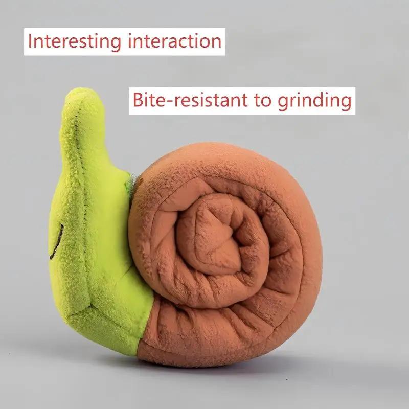 Snail Shaped Interactive Dog and Cat Toys Hide Treats Puzzle Mat for Mental Stimulation Fun Sniffing Game Pet Training Supplies