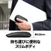Buffalo Wireless Mobile Mouse Receiver Included FLEXUS Thin and Light 5 Buttons with Wireless Quiet BlueLED MIL Standard Compliant DPI Switching