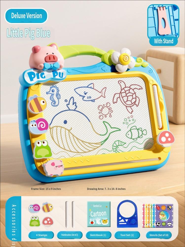 Children Drawing Board Magnetic Drawing Board Kids Toy Graffiti Board Toddler Writing Table Magnet Pen Color Painting Pad
