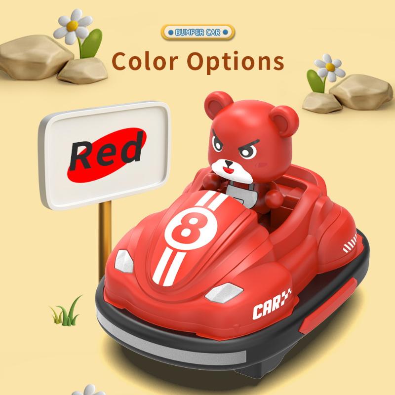 2.4G Bumper Battle Rc Car With Led Music Ejecting Plush Toys Parent-Child Competitive Racing Game For Boys Kids Outdoor Toys