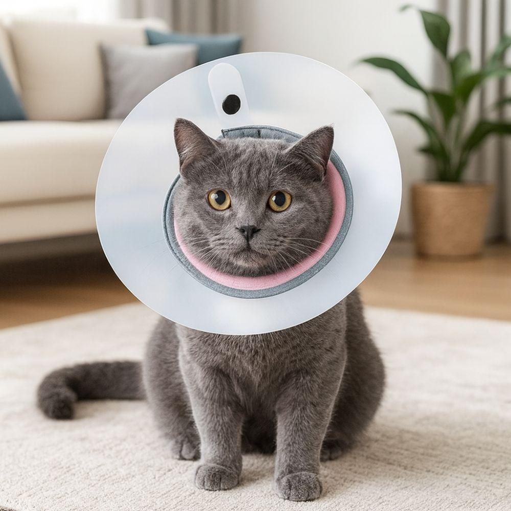 Breathable Pet Protective Collar Adjustable Anti-Bite Collar Recovery Cone Collar  Animal Care