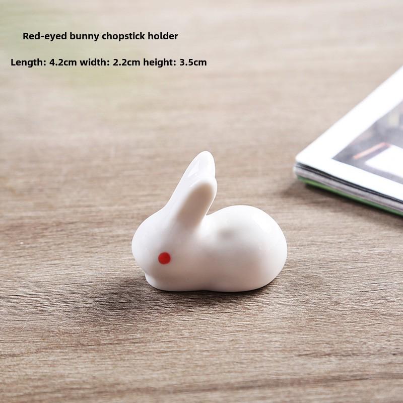 

Керамическая подставка для палочек «Толстый кролик» Креативная подставка для палочек Отель Домашнее украшение Посуда Стол Милый животный держатель для ложки Новый