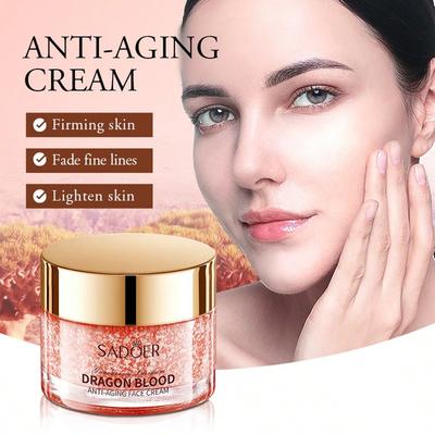 Ganoderma lucidum Gesichtscreme mit Drachenblut Anti-Falten spendet tiefenwirksam Feuchtigkeit und hydratisiert die Haut für eine glatte Textur und leichte Absorption