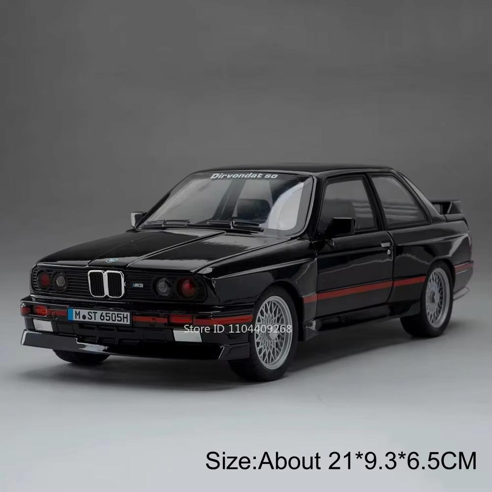 Scale 1:24 M4 M3 Car Model Toy Metal Diecast Doors Opened Supercar Exquisite Interior Design Models Office Table Ornament