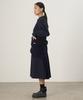 Leopeusaideuhwaiteulabel Stand Collar Shirt Dress Navy