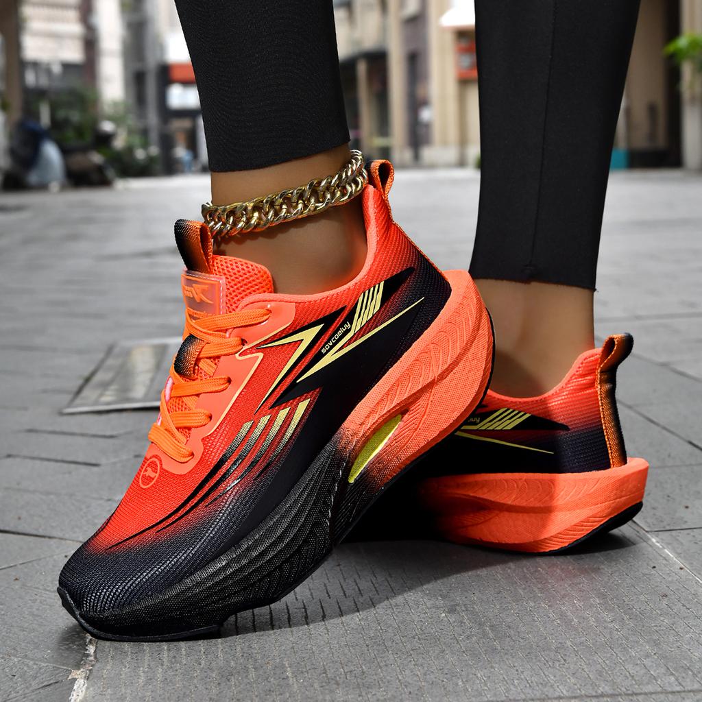 Marathon Running Shoes Men Sneakers Carbon Plate Shock-Absorbing HardWearing Unisex Comfortable Athletic Outdoor Sports Shoes