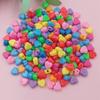 Home Party Supplies Homemade Bracelet Acrylic Necklace Bead Material Handmade DIY Dispersion Beads Love Pentagonal 200/300pcs Beads Jewelry Macaron