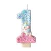 Creative Cartoon Pony Birthday Cake Topper Digital Candles - Fun Party Decoration