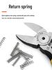 Spring-loaded Diagonal Cutting Pliers: 4, 5, 6, 7 inch with Small Compression Spring, Ideal for Circlip & Pressure Shrink Tasks.