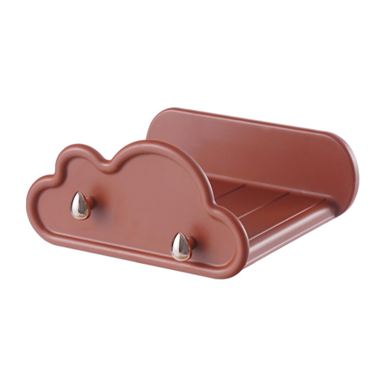 

Wall Mounted Handbag Storage Rack With Hook Punch-Free Key Holder For Home червоний