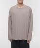 Silket Relaxed Crew Neck Long Sleeve T-Shirt [Light Beige]