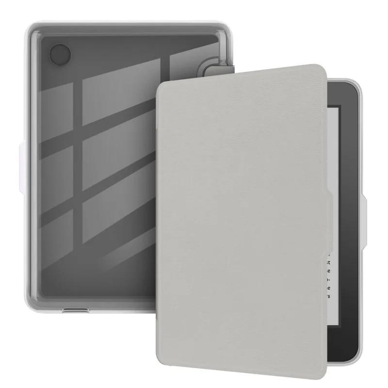 Transparent Acrylic Back Case for Kobo Clara BW/Clara Colour/Clara 2E N367 N365 N506 6 inch eReader Wake/Sleep Smart Cover Funda