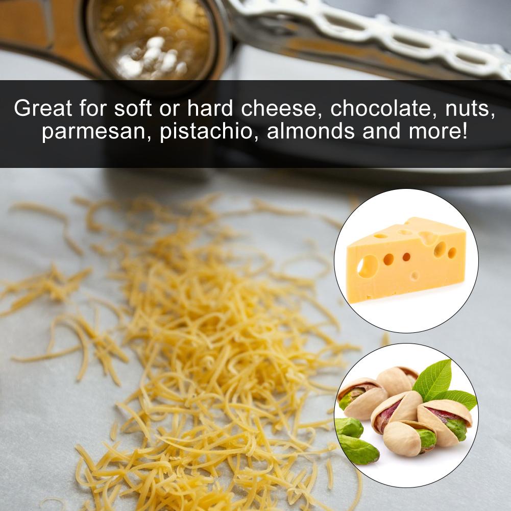 Cheese Planing Tool Multi‑Function Stainless Steel Cheese Grater Hand Cranked Rotatable Cheese Cutter  Slicing Tool