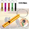 Size with Keyring Camping Hiking Survival Whistle EDC Tools Emergency Whistles Training Accessories