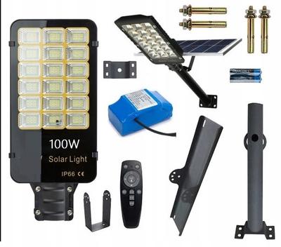 Led Solar Street Lamp 100W Industrial 20 Ah