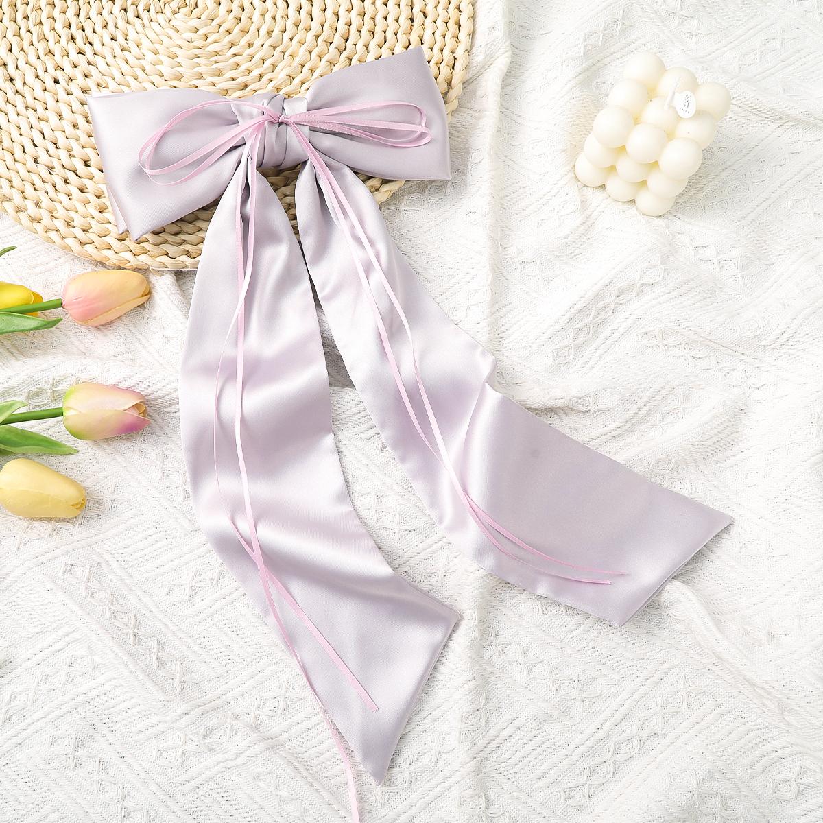 

AWAYTR Кисточка Сатиновая Заколка-Бантик Элегантные Тканевые Зажимы для Волос Валентинка Головной Убор Аксессуары для Волос для Девочки Праздничный Подарок