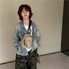 School Bag New Breast Bag Boys Simple Casual Change Storage Backpack Trendy Children Cool Handsome Shoulder Messenger Bag