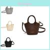 Elegante Mini Borsa a Cesto per Bambini Per Bambini Borsa a Spalla in PU Trendy e Versatile