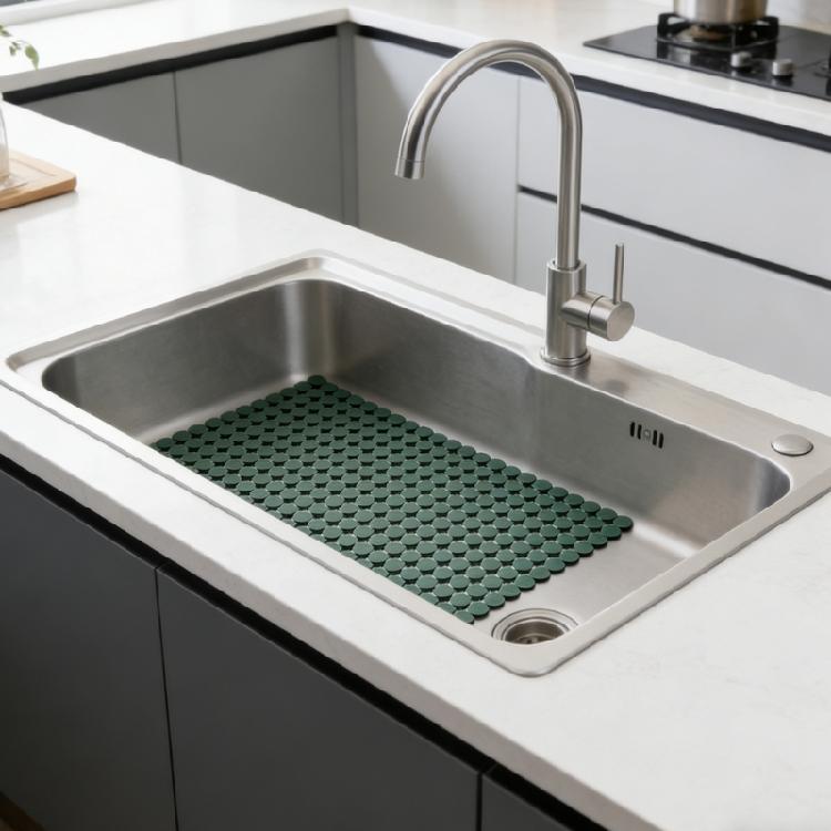 Copertura Multifunzione per Lavello da Cucina Materiali Morbidi in PVC Tappetini di Sicurezza per Cucina Possono Essere Tagliati per Adattarsi a Varie Dimensioni