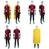 Superhero Jumpsuit Robin With Eye Patch Cloak For Halloween Cosplay Party And