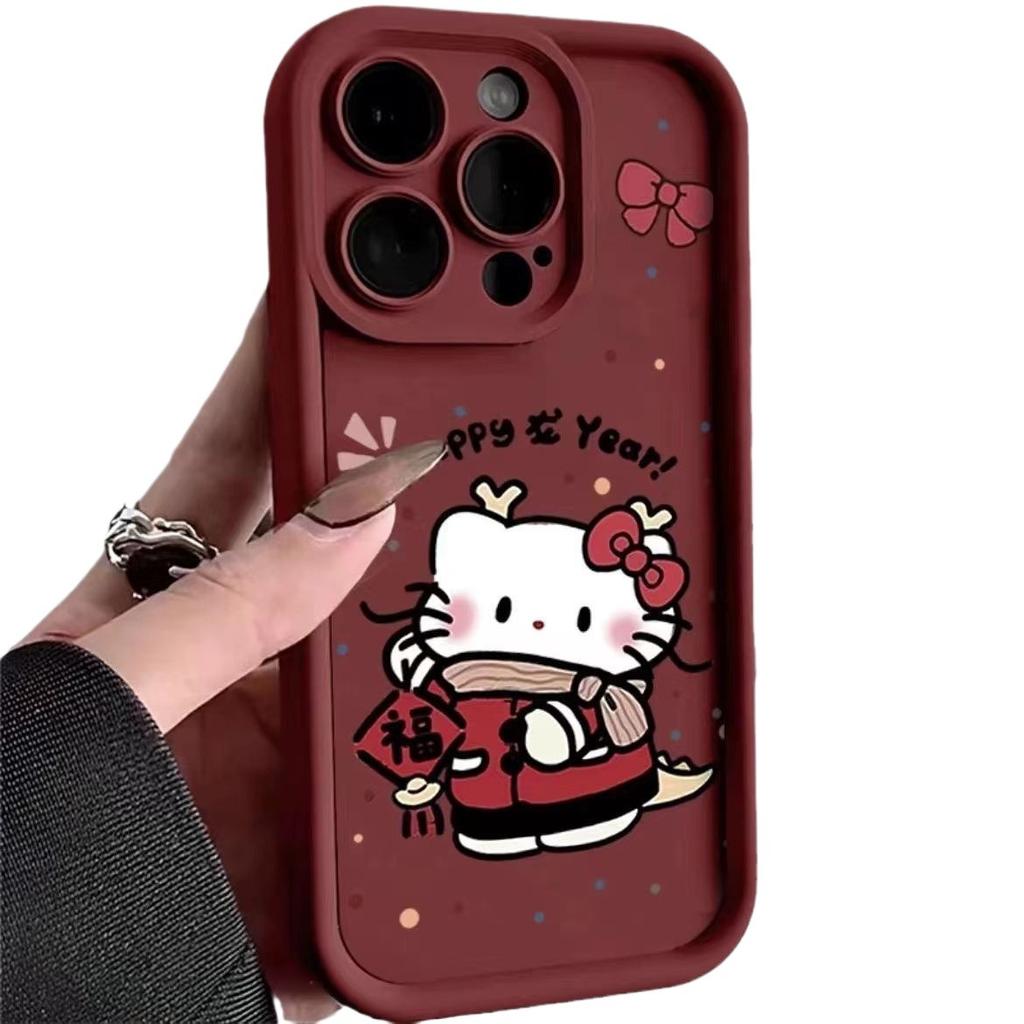 New for Apple 15ProMax mobile phone case 14 Hello Kitty 13 ladder 12/11 niche XS/XSMAX