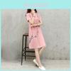 Fashion Summer Womens Casual Elegant Short Sleeve Shift Dress Bright Red And Comfortable Fit
