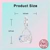 Copper Ill Always Love You Mom Mother and Daughter Pendant Compatible With Authentic Charm Bead Charms Bracelets Women Do It Yourself Jewellery Gift
