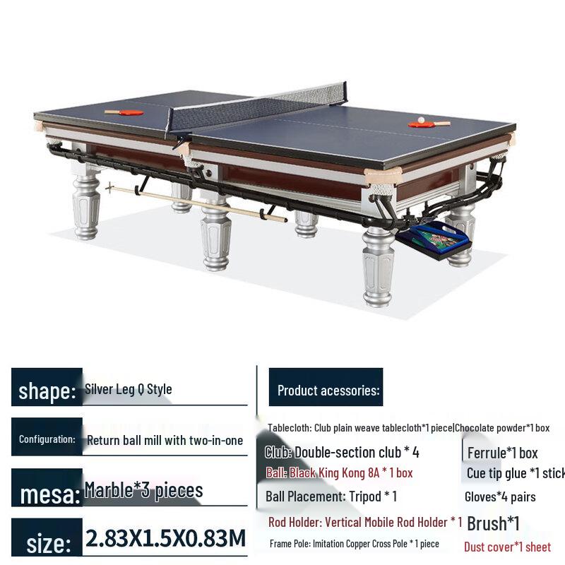 Bojue Deluxe Multi-Game Pool and Ping Pong Table