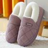 New Winter Corduroy Cotton Slippers Home Couple Anti-moisture Slippery Thick Bottom Cotton Shoes