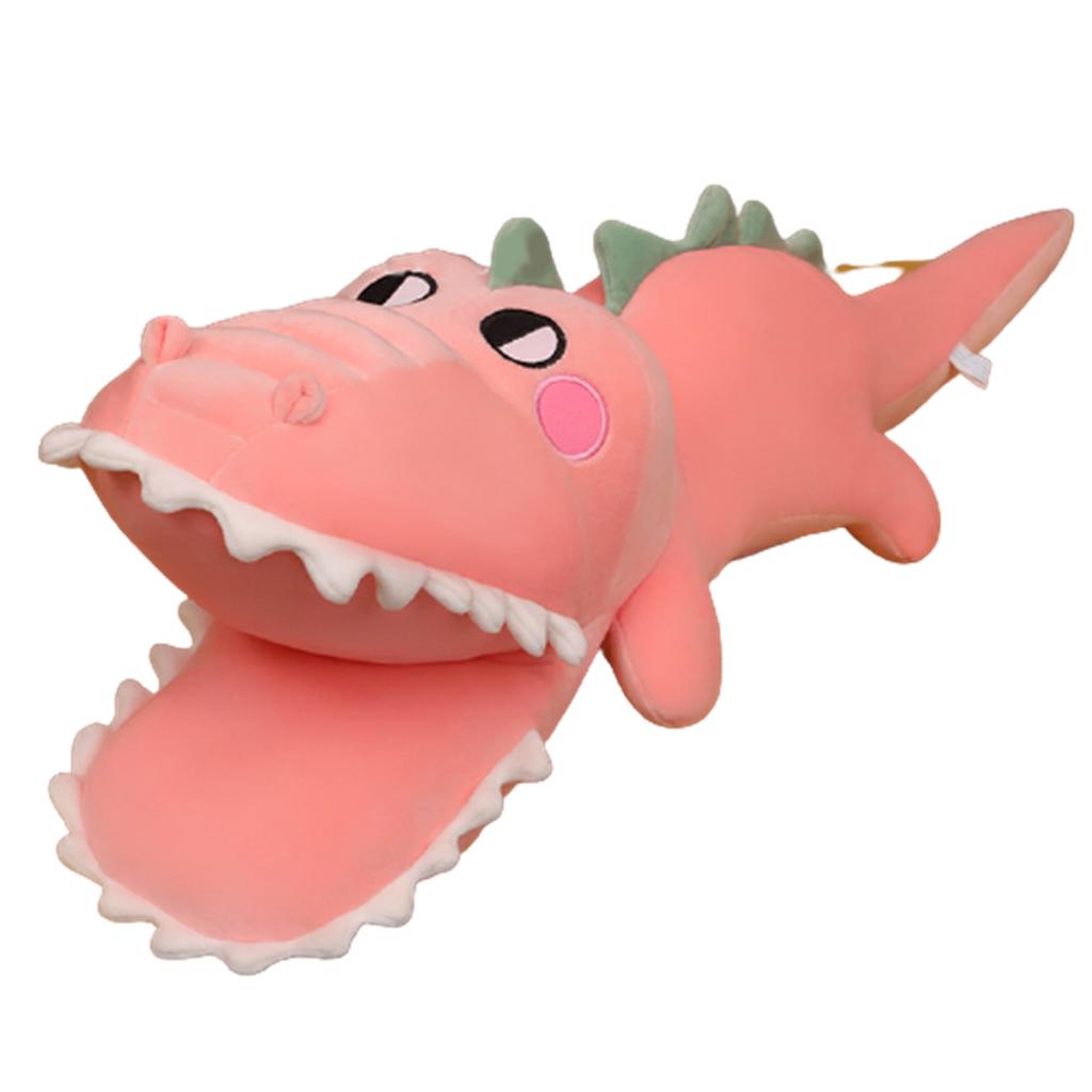 Crocodile Shape Plush Pillow Soft Stuffed Animals Doll Haugging Pillow Lumbar Back Doll Great Gift For Kids Birthday