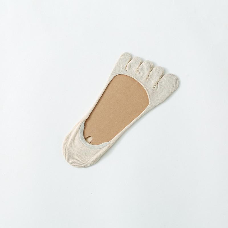 Doiaeskv Chaussettes Chaussettes d'été Automne Mode Chaussettes Courtes Coton Chaussettes Basses Femme Chaussettes Cinq Doigts Femme EU 35-39