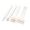 1/2/4/6 Teeth Stainless Steel Leather Stitching Punching and Chop 3mm Teeth Width Suitable for Belt Wallet DIY Leather Making