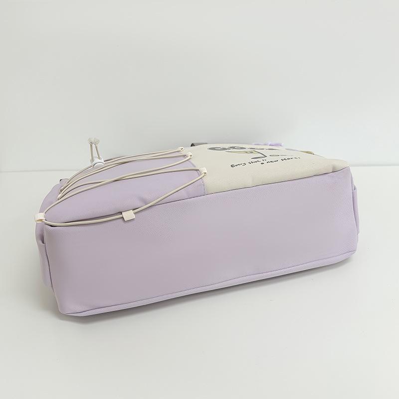 Mochila e Bolsa Transversal Fofas de Grande Capacidade Estilo Coreano para Meninas - Perfeita para Estudantes