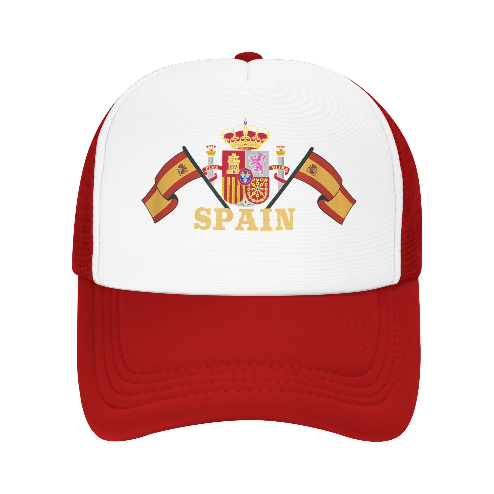 

The coat of arms of Spain Sun Hats Spanish Flag Vintage Unisex Unisex Mesh Hip Hop Hats Sun Visor Print Hiking Fishing Baseball Cap One Size