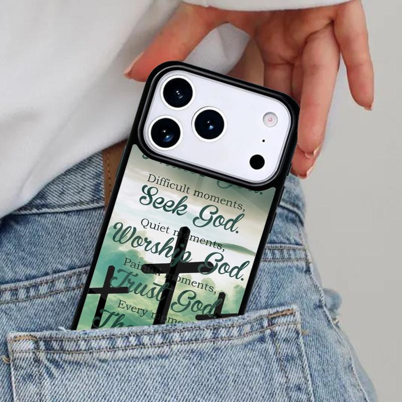 Bible verse Jesus Christ Phone Case for iPhone 16e 15 14 13 12 17 Pro Max Plus Air 17pro Cover Coque