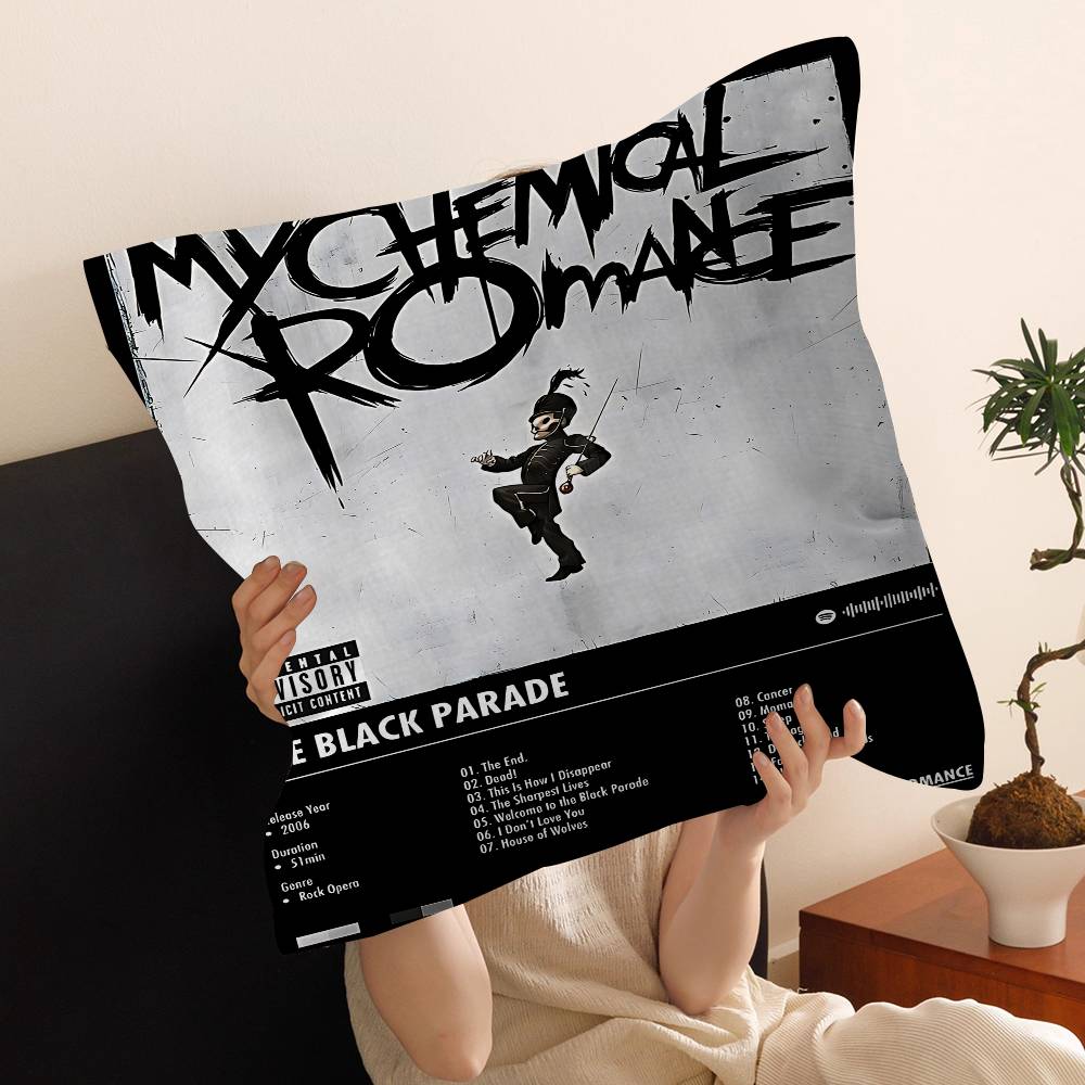 Popular Rock Band My C-Chemical Romance Pillow Gift Home Office Decoration Pillow Bedroom Sofa Car Cushion Coverpillow Case